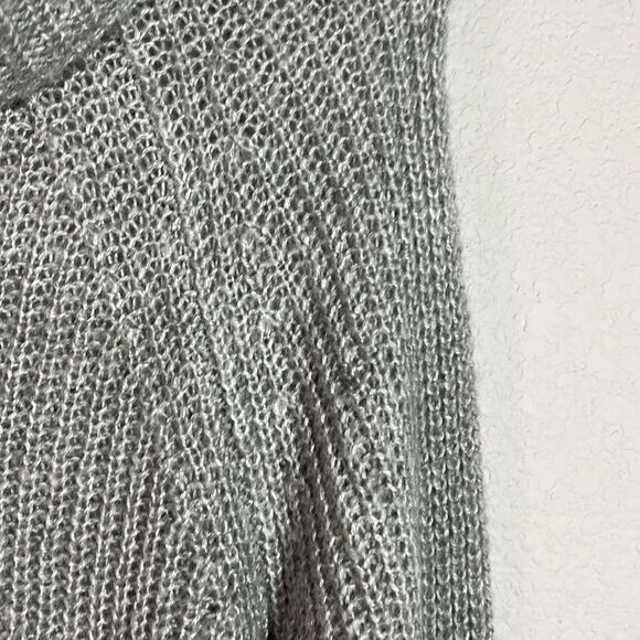 Gap Gray Knitted Cowl Neck Wool Blend Knitted Pullover Sweater‎ Womens Medium - Picture 3 of 6